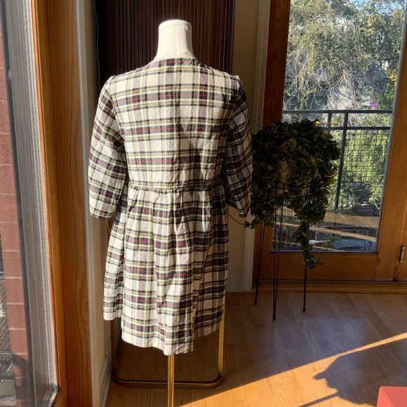 GANNI Babydoll Mini Dress with Ribbon Ties - Picture 11 of 14